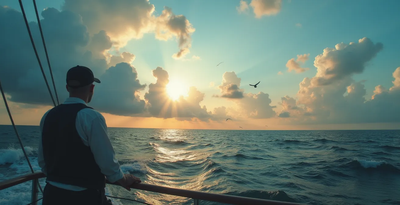 Observation des nuages, de la mer et des oiseaux pour anticiper les changements météorologiques en mer